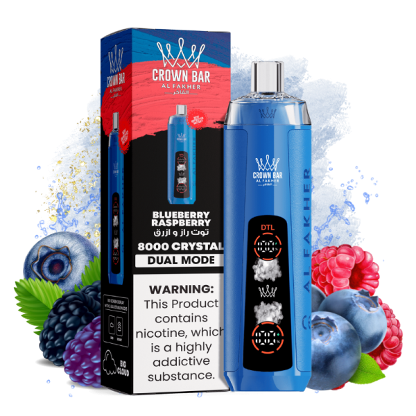 Al Fakher 8K Crystal Blueberry Raspberry Flavor - Al Fakher Spain